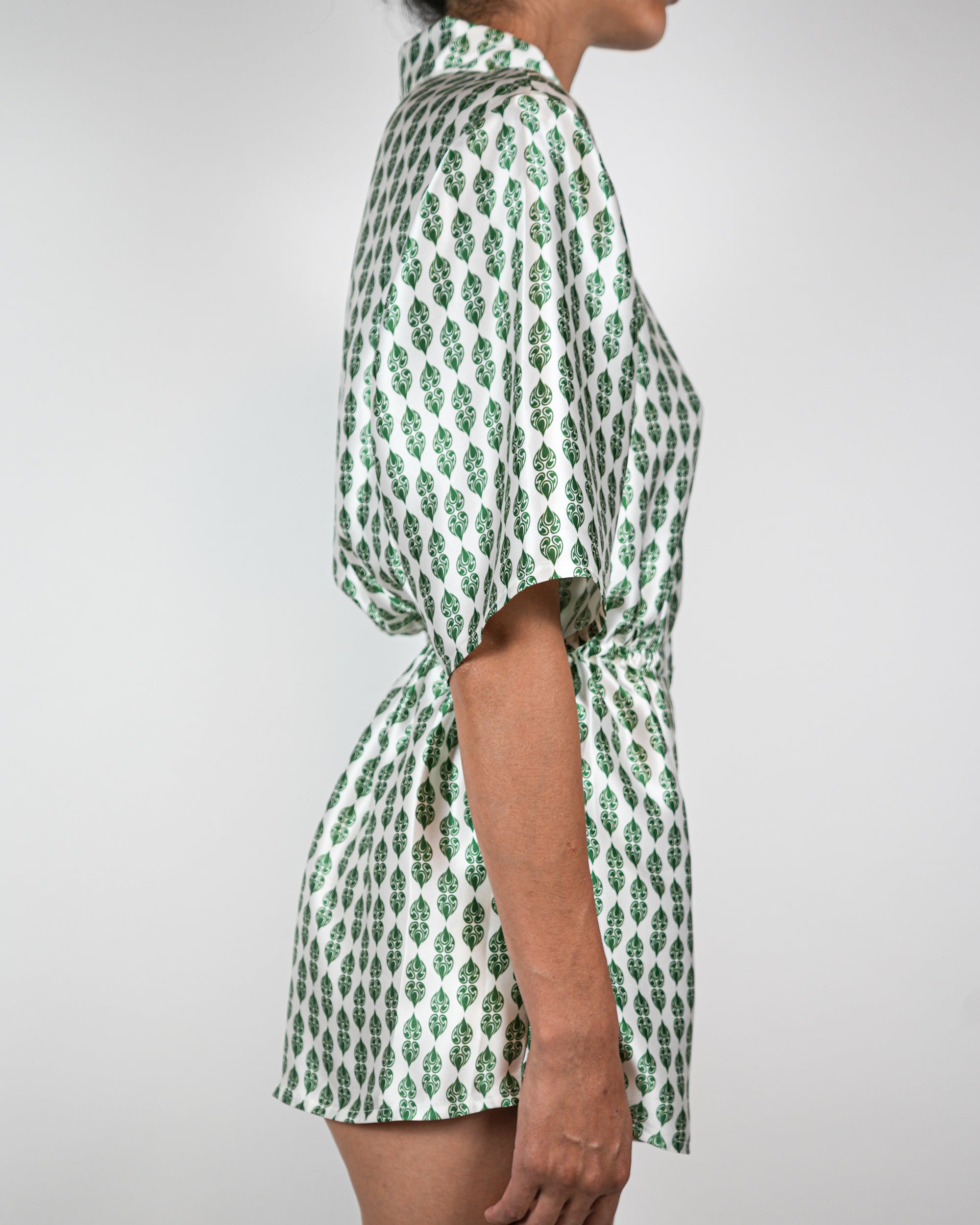 Green Harmony Silk Jumpsuit