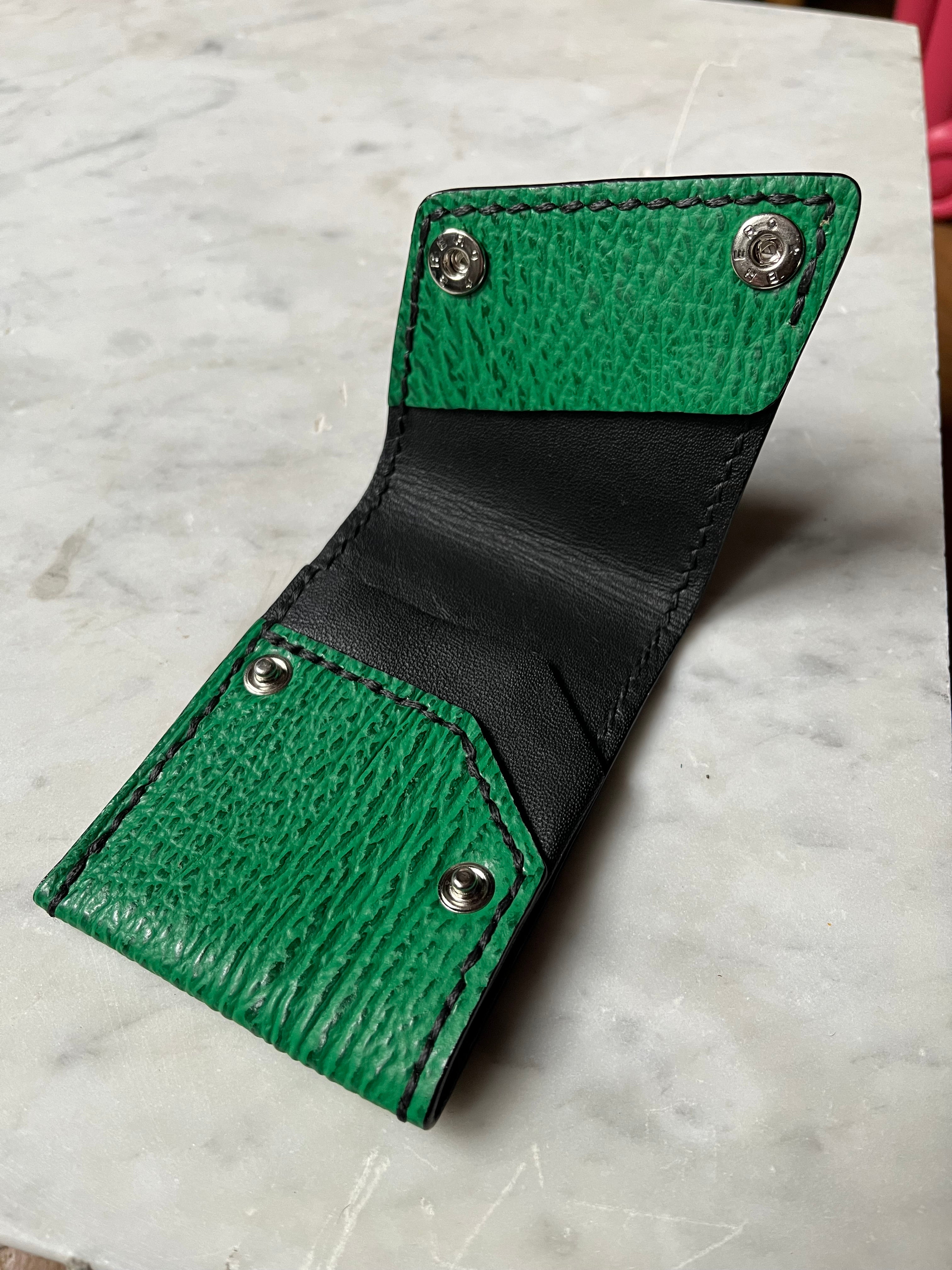 One of one shark leather wallet