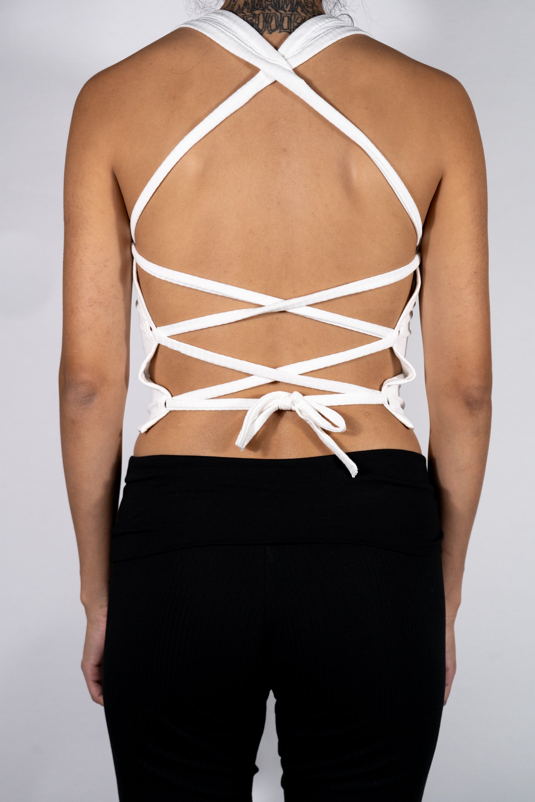Green Harmony Tanktop free back white