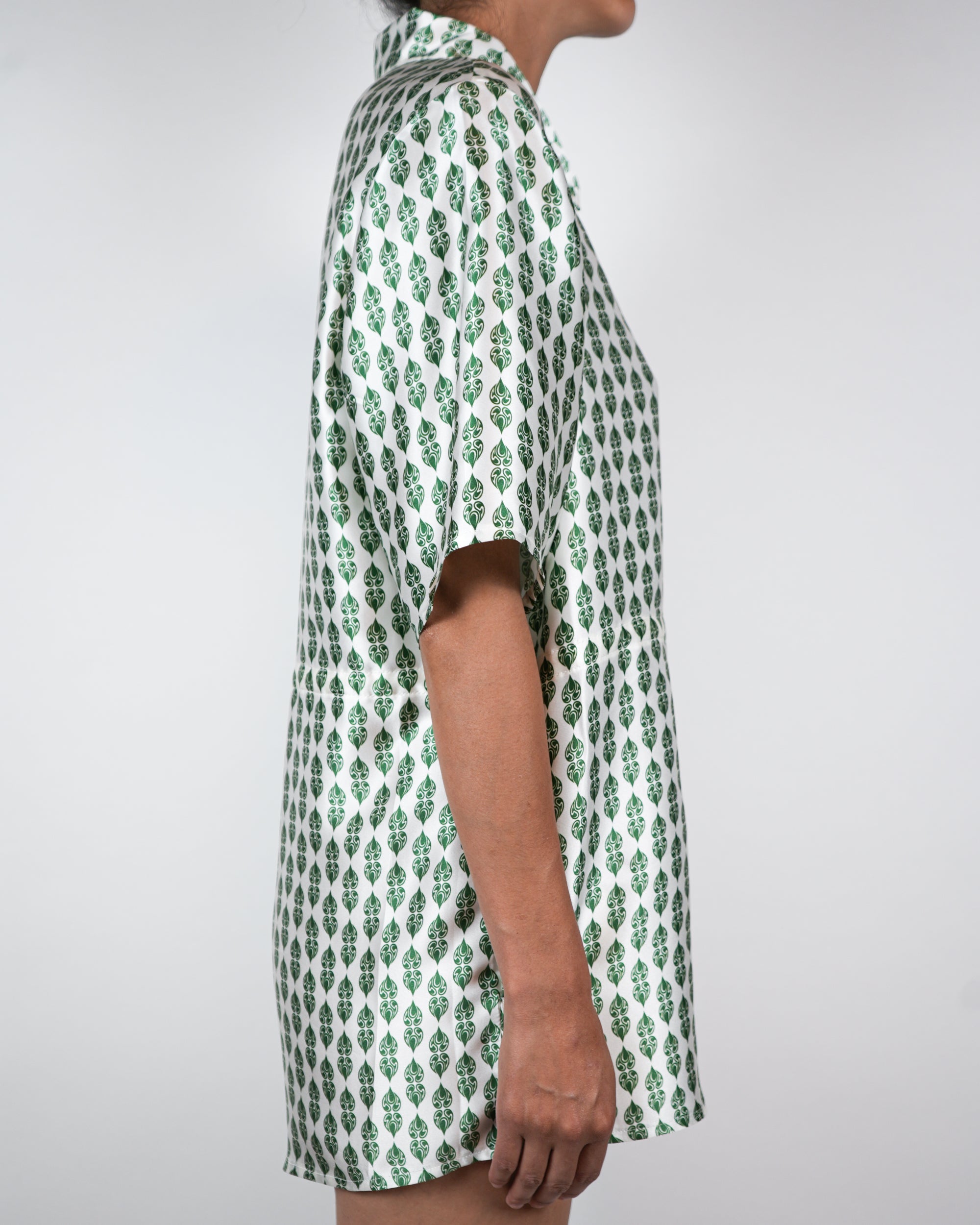 Green Harmony Silk Jumpsuit